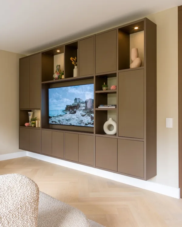 TV kast in de woonkamer